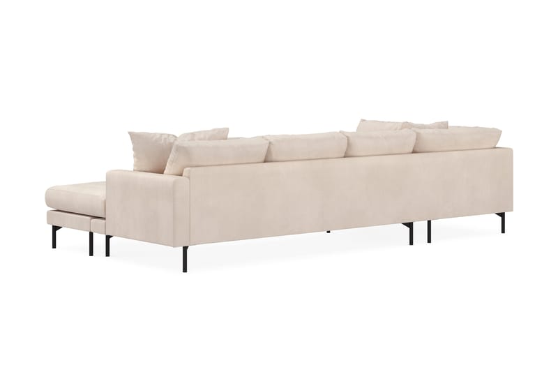 Menard 4-sits Vänstervänd Stor U-formad Djup Large Soffa med Divan och Schäslong i Manchester - Beige - Möbler - Soffa - U-soffa