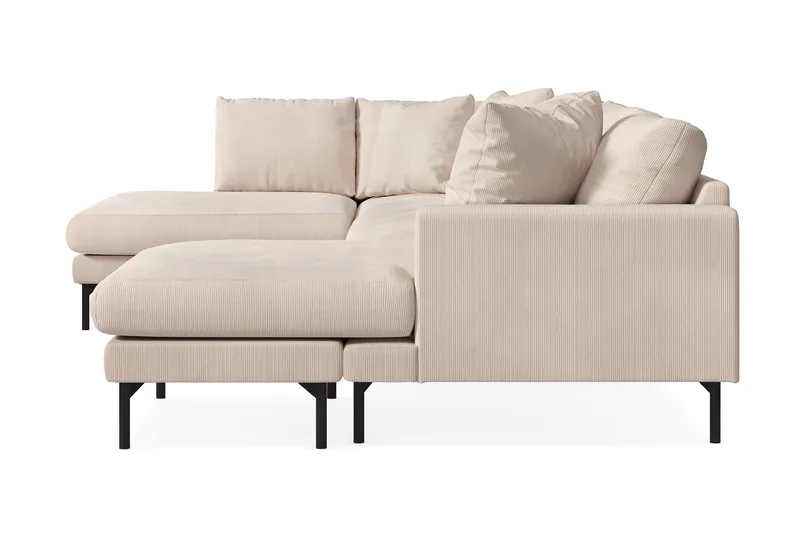Menard 4-sits Vänstervänd U-formad Large Soffa med Divan och Schäslong i Manchester - Beige - Möbler - Soffa - U-soffa