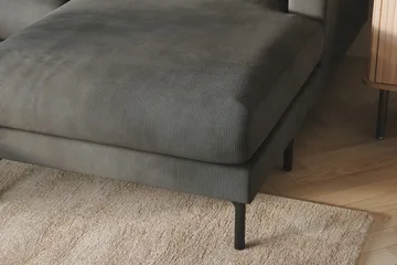 Menard 4-sits Vänstervänd Stor U-formad Djup Soffa med Divan och Schäslong i Manchester - Grå - Möbler - Soffa - U-soffa