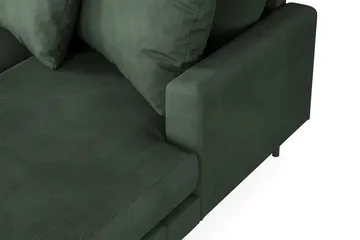 Menard 4-sits Vänstervänd Stor U-formad Djup Soffa med Divan och Schäslong i Manchester - Grön - Möbler - Soffa - U-soffa
