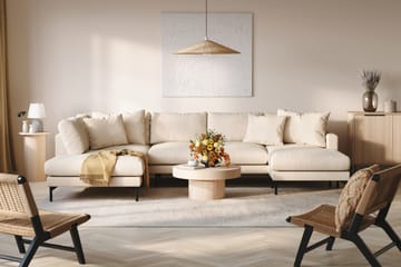 Menard 4-sits Vänstervänd U-formad Large Soffa med Divan och Schäslong i Manchester - Beige - Möbler - Soffa - U-soffa