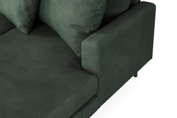 Menard 4-sits Vänstervänd U-formad Soffa med Divan och Schäslong i Manchester - Grön - Möbler - Soffa - U-soffa