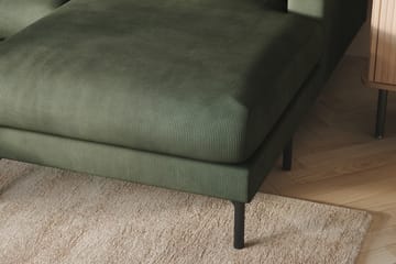 Menard 4-sits Vänstervänd U-formad Soffa med Divan och Schäslong i Manchester - Grön - Möbler - Soffa - U-soffa