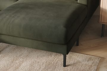 Menard 4-sits Vänstervänd U-formad Soffa med Divan och Schäslong i Manchester - Mörkgrön - Möbler - Soffa - U-soffa