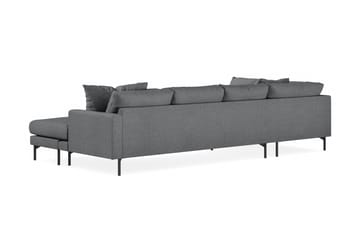 Menard 4-sits Vänstervänd U-formad Soffa med Divan och Schäslong i Tyg - Mörkgrå - Möbler - Soffa - U-soffa