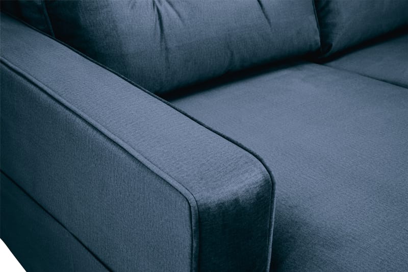 U-soffa Miller Large med Divan Vänster Sammet - Midnattsblå - Sammetssoffa - U-soffa