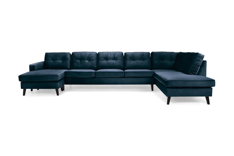 U-soffa Miller Large med Divan Vänster Sammet - Sammetssoffa - U-soffa