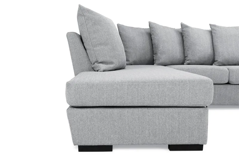 Nebraska U-soffa Divan Höger Kuvertkuddar - Ljusgrå - Möbler - Soffa - U-soffa