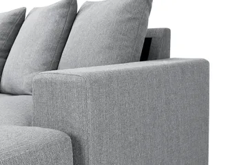 Nebraska U-soffa Divan Höger Kuvertkuddar - Ljusgrå - Möbler - Soffa - U-soffa