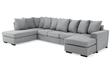 Nebraska U-soffa Divan Höger Kuvertkuddar - Ljusgrå - Möbler - Soffa - U-soffa