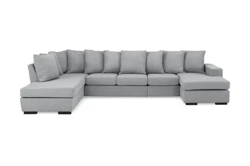 Nebraska U-soffa Divan Höger Kuvertkuddar - Ljusgrå - Möbler - Soffa - U-soffa