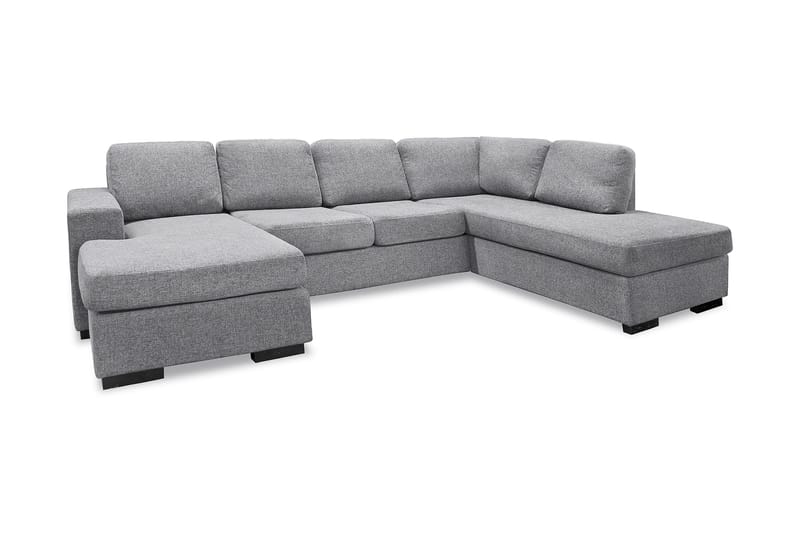 Nebraska U-soffa med Divan Vänster, Ljusgrå