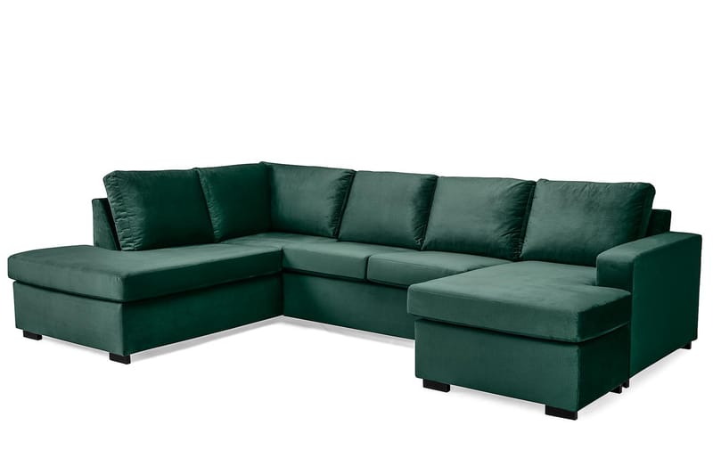 U-soffa Nevada Large Divan Höger Sammet - U-soffa