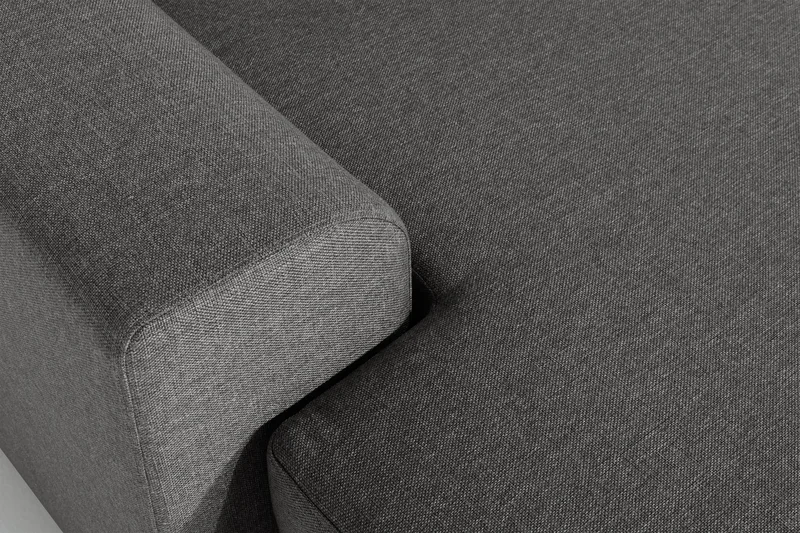 Ocean 4-sits Högervänd U-formad Soffa med Divan och Schäslong i Tyg - Mörkgrå - Möbler - Soffa - U-soffa