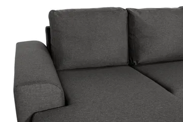 Ocean 4-sits Högervänd U-formad Soffa med Divan och Sch äslong i Tyg - Mörkgrå - Möbler - Soffa - U-soffa