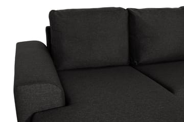 Ocean 4-sits Högervänd U-formad Soffa med Divan och Schäslong i Tyg - Svart - Möbler - Soffa - U-soffa