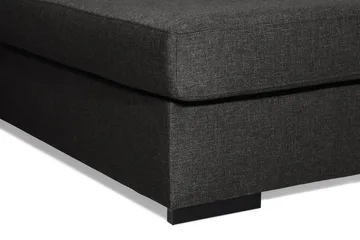 Ocean 4-sits Vänstervänd U-formad Soffa med Divan och Schäslong i Tyg - Svart - Möbler - Soffa - U-soffa