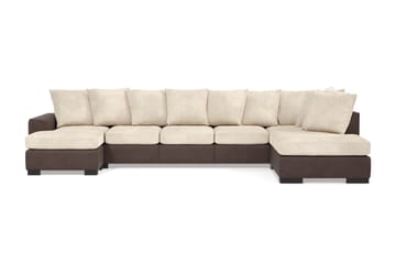 Ocean 5-sits Högervänd U-formad Large Soffa med Divan och Schäslong i Manchester - Beige - Möbler - Soffa - U-soffa