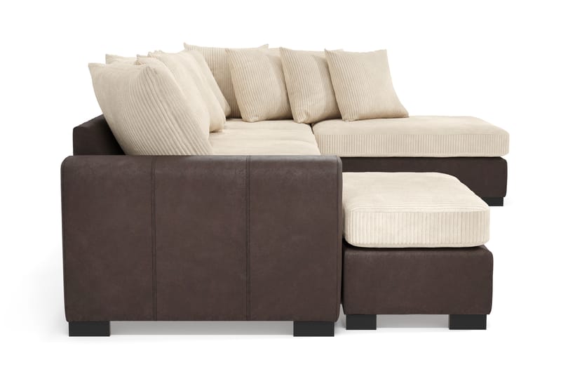 Ocean 5-sits Högervänd U-formad Large Soffa med Divan och Schäslong i Manchester - Beige - Möbler - Soffa - U-soffa