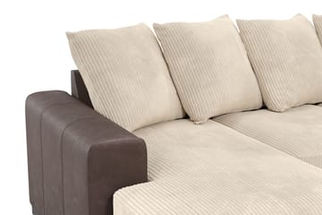 Ocean 5-sits Högervänd U-formad Large Soffa med Divan och Schäslong i Manchester - Beige - Möbler - Soffa - U-soffa