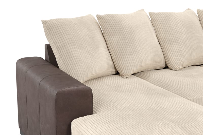 Ocean 5-sits Högervänd U-formad Large Soffa med Divan och Schäslong i Manchester - Beige - Möbler - Soffa - U-soffa