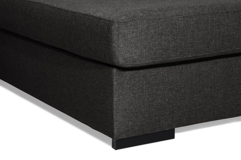 Ocean 5-sits Högervänd U-formad Large Soffa med Divan och Schäslong i Tyg - Svart - Möbler - Soffa - U-soffa