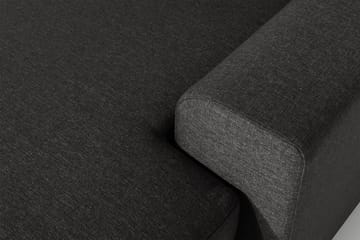 Ocean 5-sits Högervänd U-formad Large Soffa med Divan och Schäslong i Tyg - Svart - Möbler - Soffa - U-soffa