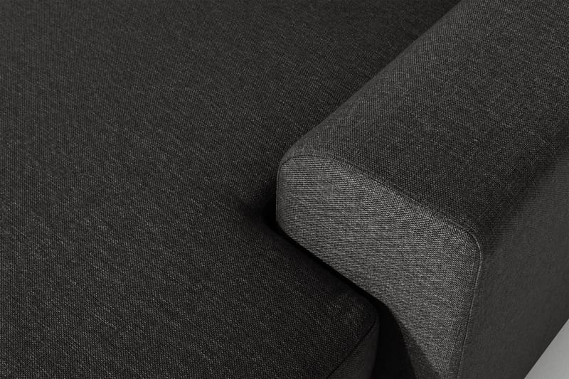 Ocean 5-sits Högervänd U-formad Large Soffa med Divan och Schäslong i Tyg - Svart - Möbler - Soffa - U-soffa