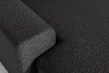 Ocean 5-sits Vänstervänd U-formad Large Soffa med Divan och Schäslong i Tyg - Svart - Möbler - Soffa - U-soffa