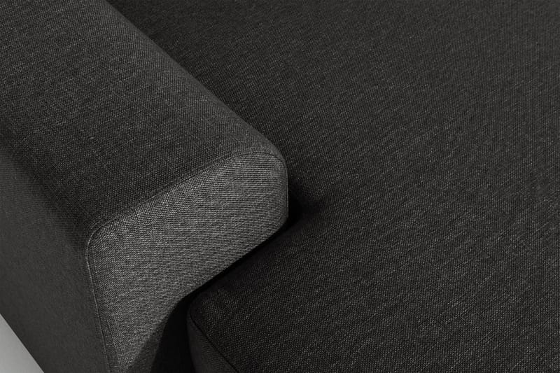 Ocean 5-sits Vänstervänd U-formad Large Soffa med Divan och Schäslong i Tyg - Svart - Möbler - Soffa - U-soffa