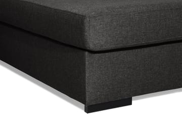 Ocean 5-sits Vänstervänd U-formad Large Soffa med Divan och Schäslong i Tyg - Svart - Möbler - Soffa - U-soffa