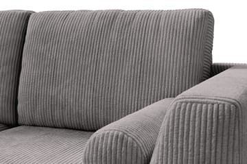 Ocean Lyx 6-sits Vänstervänd U-formad Soffa med Divan och Schäslong + Fotpall i Manchester - Mörkgrå - Möbler - Soffa - U-soffa