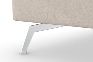 Ocean Lyx 6-sits Vänstervänd U-formad Soffa med Divan och Schäslong + Fotpall i Tyg - Beige - Möbler - Soffa - U-soffa