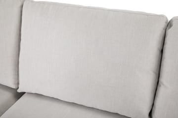Ocean Lyx 6-sits Vänstervänd U-formad Soffa med Divan och Schäslong + Fotpall i Tyg - Ljusgrå - Möbler - Soffa - U-soffa
