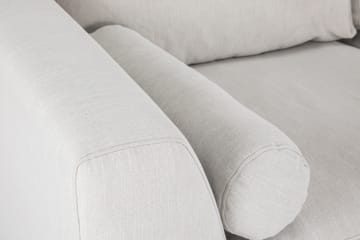 Ocean Lyx 6-sits Vänstervänd U-formad Soffa med Divan och Schäslong + Fotpall i Tyg - Ljusgrå - Möbler - Soffa - U-soffa