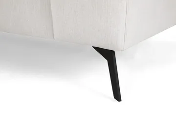 Ocean Lyx 6-sits Vänstervänd U-formad Soffa med Divan och Schäslong + Fotpall i Tyg - Ljusgrå - Möbler - Soffa - U-soffa