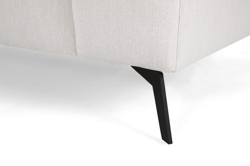 Ocean Lyx 6-sits Vänstervänd U-formad Soffa med Divan och Schäslong + Fotpall i Tyg - Ljusgrå - Möbler - Soffa - U-soffa