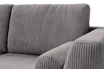 Ocean Lyx 6-sits Vänstervänd U-formad Soffa med Divan och Schäslong + Fotpall i Manchester - Mörkgrå - Möbler - Soffa - U-soffa