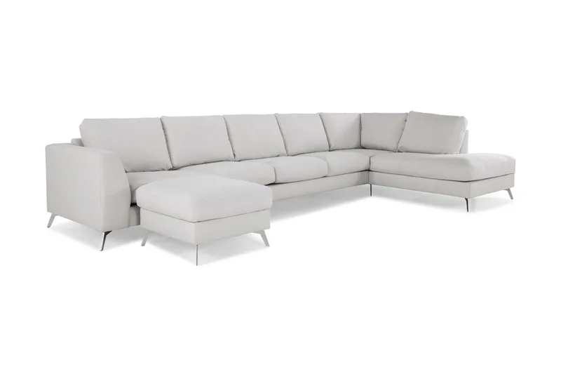 Ocean Lyx U-soffa med Schäslong Höger - Linnebeige - Möbler - Soffa - U-soffa