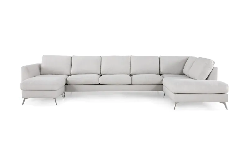 Ocean Lyx U-soffa med Schäslong Höger - Linnebeige - Möbler - Soffa - U-soffa