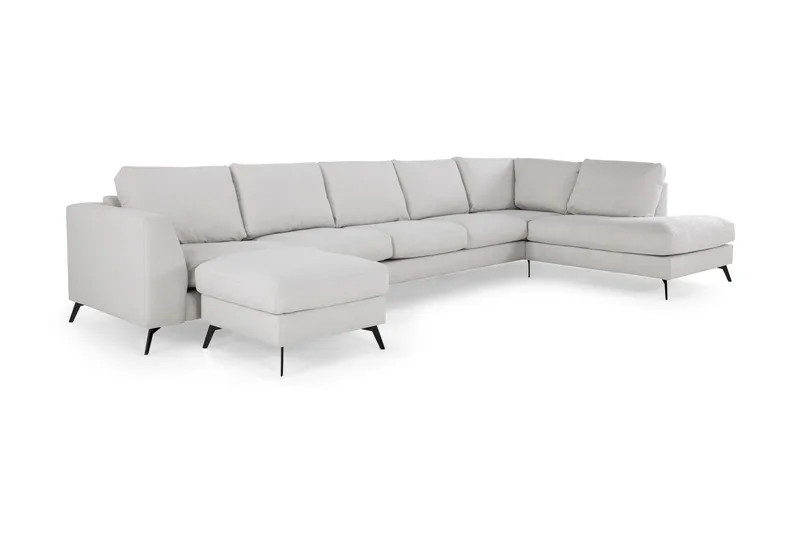 Ocean Lyx U-soffa med Schäslong Höger - Linnebeige - Möbler - Soffa - U-soffa