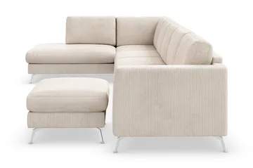 Ocean Lyx U-soffa med Schäslong Vänster - Beige - Möbler - Soffa - U-soffa