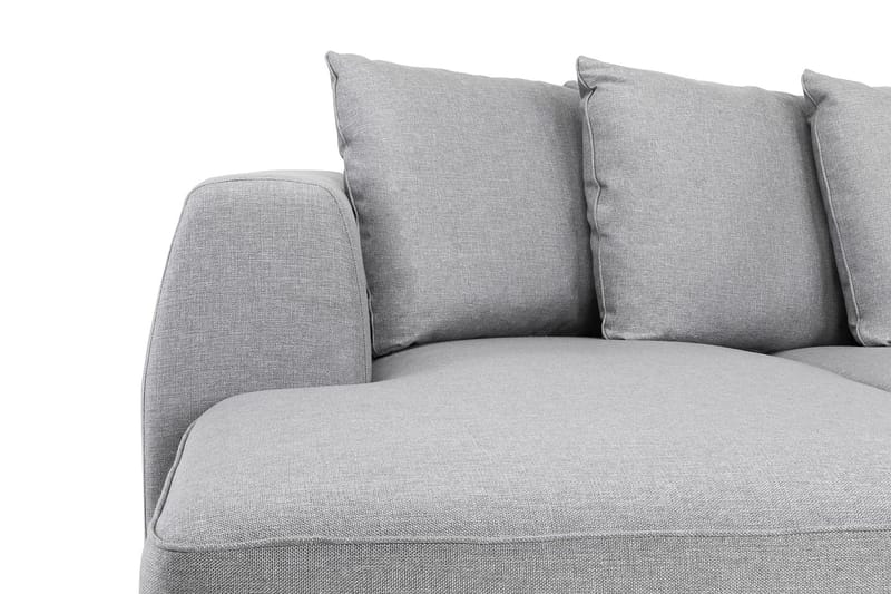 Optus 4-sits Högervänd U-formad Soffa med Divan och Schäslong i Tyg inkl Kuvertkuddar - Ljusgrå - Möbler - Soffa - U-soffa