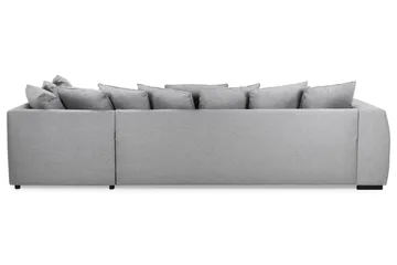 Optus 4-sits Högervänd U-formad Soffa med Divan och Schäslong i Tyg inkl Kuvertkuddar - Ljusgrå - Möbler - Soffa - U-soffa