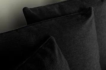 Optus 4-sits Högervänd U-formad Soffa med Divan och Schäslong i Tyg inkl Kuvertkuddar - Svart - Möbler - Soffa - U-soffa