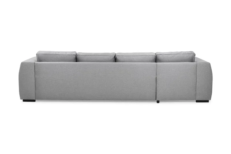 Optus 4-sits U-formad Soffa med dubbeldivan i Tyg - Ljusgrå - Möbler - Soffa - U-soffa