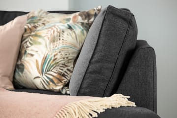 Optus 4-sits U-formad Soffa med dubbeldivan i Tyg - Mörkgrå - Möbler - Soffa - U-soffa