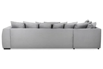 Optus 4-sits Vänstervänd U-formad Soffa med Divan och Schäslong i Tyg inkl Kuvertkuddar - Ljusgrå - Möbler - Soffa - U-soffa