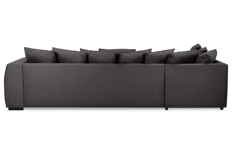 Optus 4-sits Vänstervänd U-formad Soffa med Divan och Schäslong i Tyg inkl Kuvertkuddar - Mörkgrå - Möbler - Soffa - U-soffa