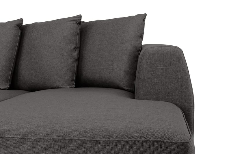 Optus 4-sits Vänstervänd U-formad Soffa med Divan och Schäslong i Tyg inkl Kuvertkuddar - Mörkgrå - Möbler - Soffa - U-soffa